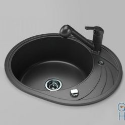 3D model Modern kitchen sink