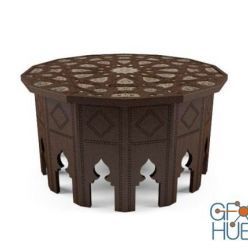 3D model Oriental style coffee table