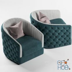 3D model Lucilla - B armchair