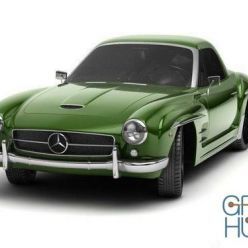 3D model Mercedes-Bens 190 SL car