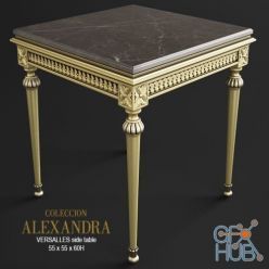 3D model VERSALLES side table collection Alexandra