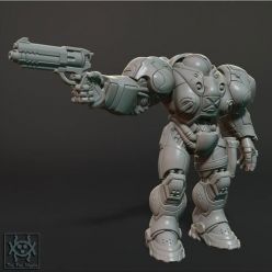 3D model ﻿Starcraft Marines – 3D Print