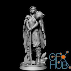 3D model ﻿Barbarian Woman – 3D Print