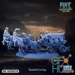 3D model Broken Anvil Miniatures - Panic at Moorefrost Manor - Haunted Carriage – 3D Print