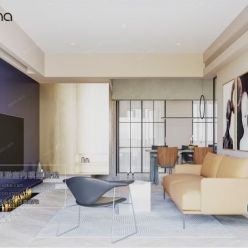 3D model Modern Style Living Room 2020 (Corona) A064