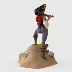 3D model ﻿Pirate girl Miss Fortune – 3D Print