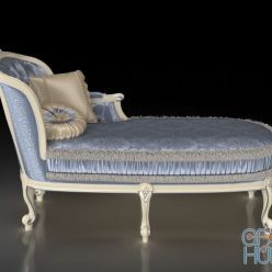 3D model Modenese Gastone classic chaise-longue