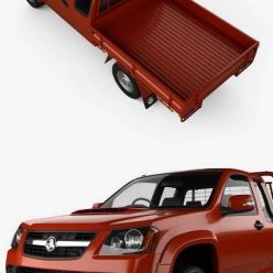 3D model Holden Colorado LX Space Cab Alloy Tray 2008