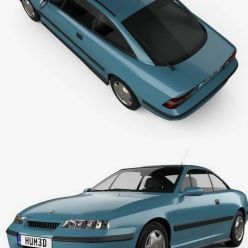 3D model Car Opel Calibra 1990