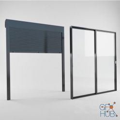 3D model Modern Sliding window