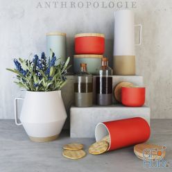 3D model Anthropologie Kitchen Set (Max 2014)