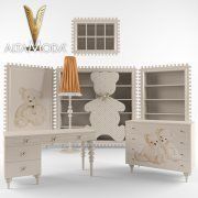 3D model Children's furniture set Alta Moda Gulliver