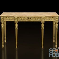 3D model Console with golden legs by Modenese Gastone