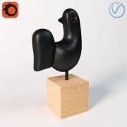 3D model Decor bird of steel