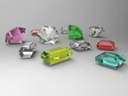 3D model Diamonds set