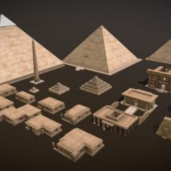 3D model Ancient Egyptian Buildings