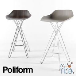 3D model Chair Poliform Harmony