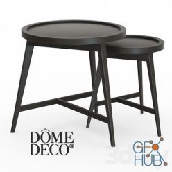 3D model Dome Deco set of coffee tables