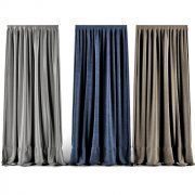 3D model Linen curtains
