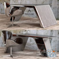 3D model Armchair and desk Aviator by Loft Concept
