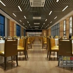 3D model Chinese restaurant interior 28