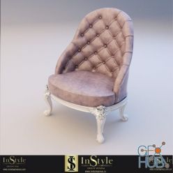 3D model Classic armchair FABERGE