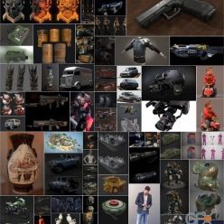 3D model PBR Game and 3D-Scan 3D-Models Bundle October 2020