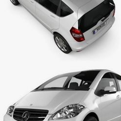 3D model Mercedes-Benz A-Class W169 5-door 2010