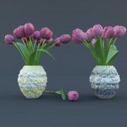 3D model Bouquet of tulips