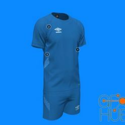 3D model Umbro Core Recycled polyester jersey