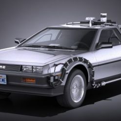 3D model Delorean DMC-12 Back To The Future Episode 1