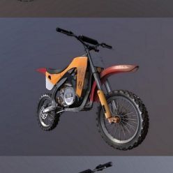 3D model Moto Cross Bike PBR