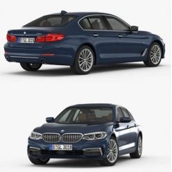 3D model BMW 5-Series Luxury Line 2017