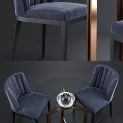 3D model Bespoke Dining Chair 418 Cino Dining Table