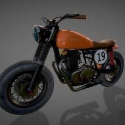 3D model Custom Bike (fbx, tex)