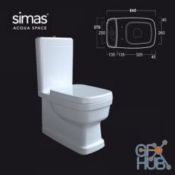 3D model Toilet EVO07 09 by Simas