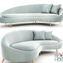 3D model Jonathan Adler Ether Curved Sofa