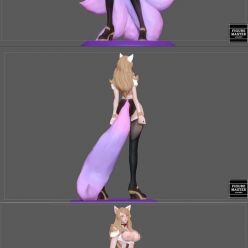 3D model Ahri Sexy Haked Nude Hentai Naughty League of Legends – 3D Print