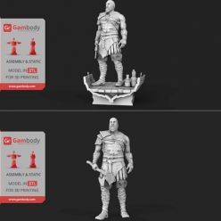 3D model Grumpy old Kratos – 3D Print