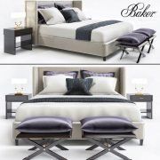 3D model Jacques Garcia bed by Baker