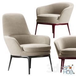 3D model Chairs B & B Maxalto Caratos