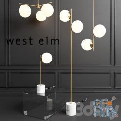 3D model WEST ELM Sphere Lamp