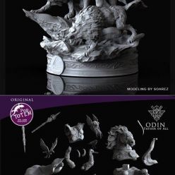 3D model Odin and Sleipnir – 3D Print