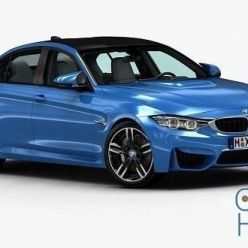 3D model BMW M3 2015 Hi-Poly