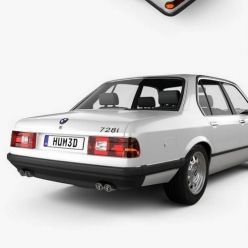 3D model BMW 7 Series (E23) 1982 car