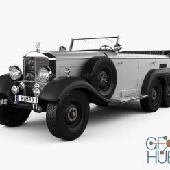 3D model Mercedes-Benz G4 Offroader 1939 (max, fbx, obj)