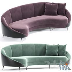 3D model Feet Curved Sofa Beverly