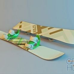 3D model Snowboard Elan Pure