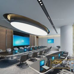 3D model Conference room, lecture hall  019