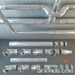 3D model Pipes 3D-Models pack